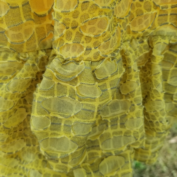 Kick butt yellow dress with ruffles. Size 10.  Muse - Picture 2 of 8